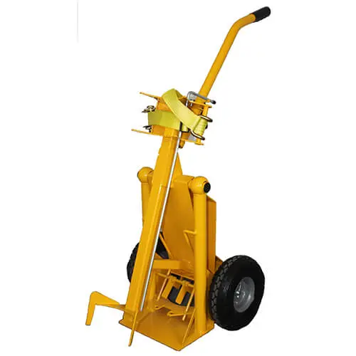 Gas Cylinder lifter and gas cylinder lifting device