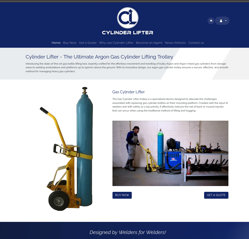 Gas Cylinder Lifter Website