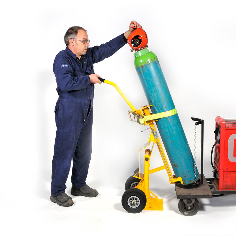 Gas Cylinder Lifter and Gas Cylinder Lifter Trolley.